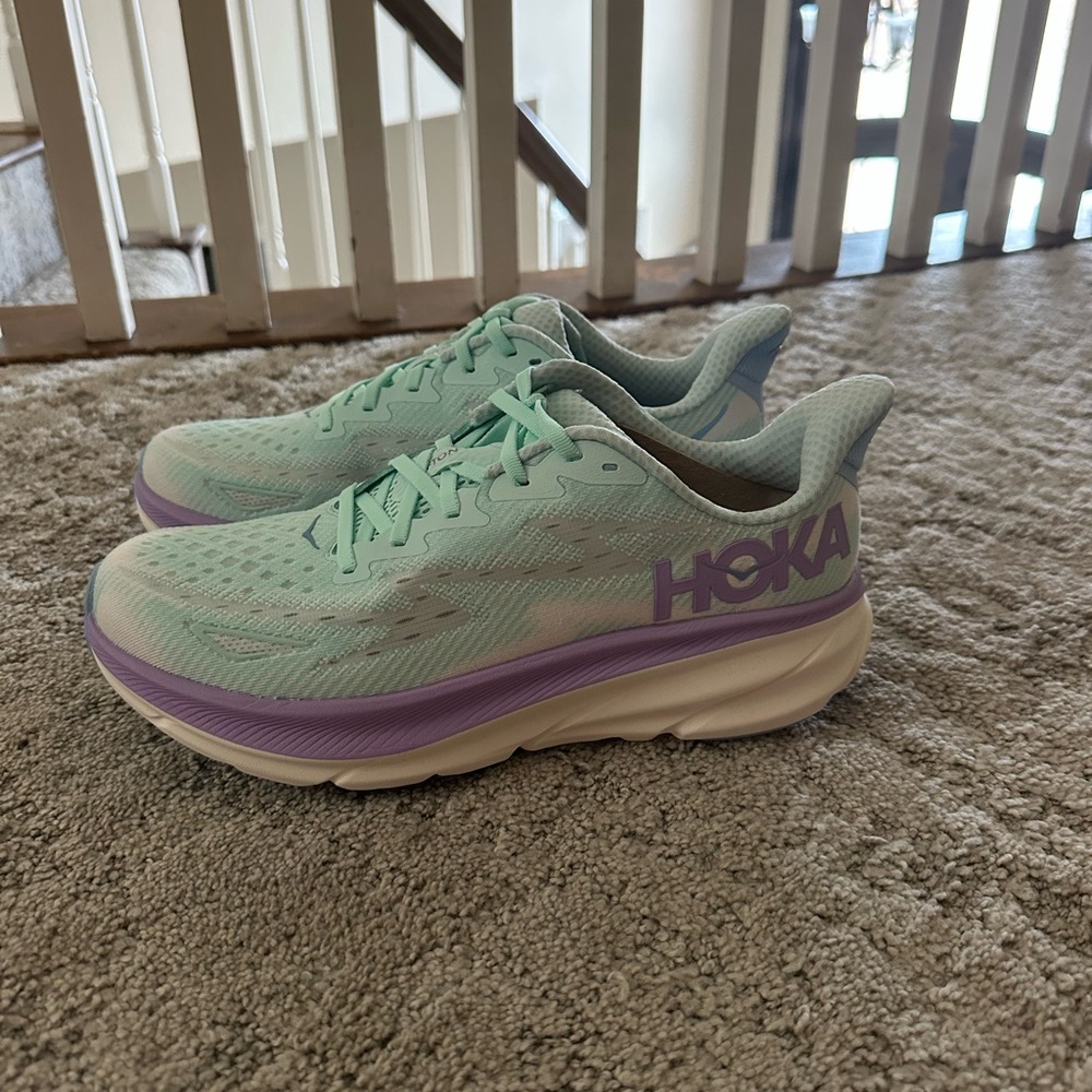 Hoka Mint Green Running Shoes